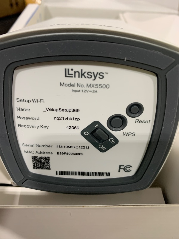 Photo 1 of Linksys MX5501 Atlas Pro 6 Wi-Fi 6 Dual-Band Mesh System (1 Pack)