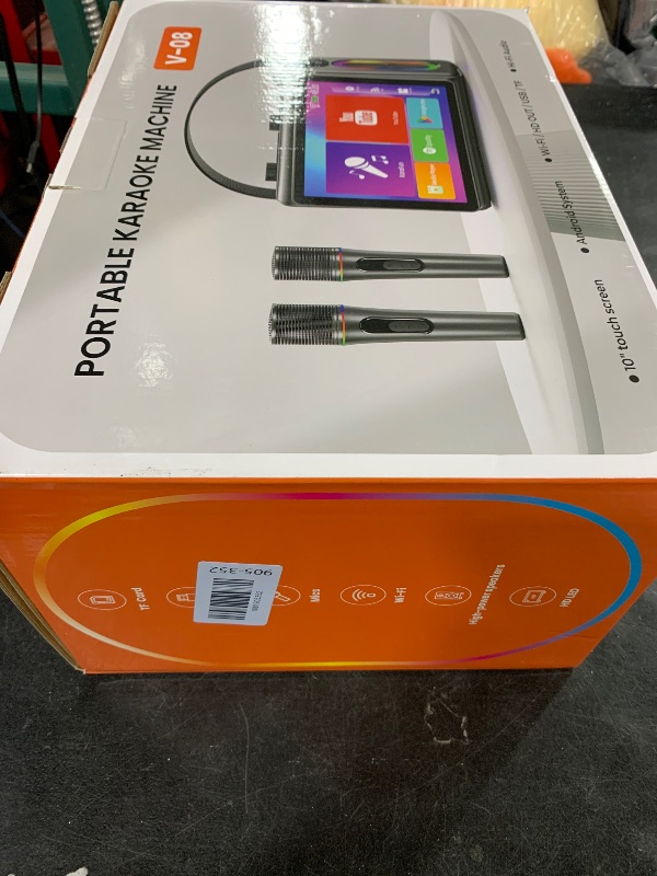 Photo 1 of Karaoke Machine for Adults, Built-in 10.1" HD Lyrics Screen, Supports WiFi Bluetooth HDMI USB and TF, Portable Karaoke Player with 2 Wireless Microphones for Home Party Family Gathering