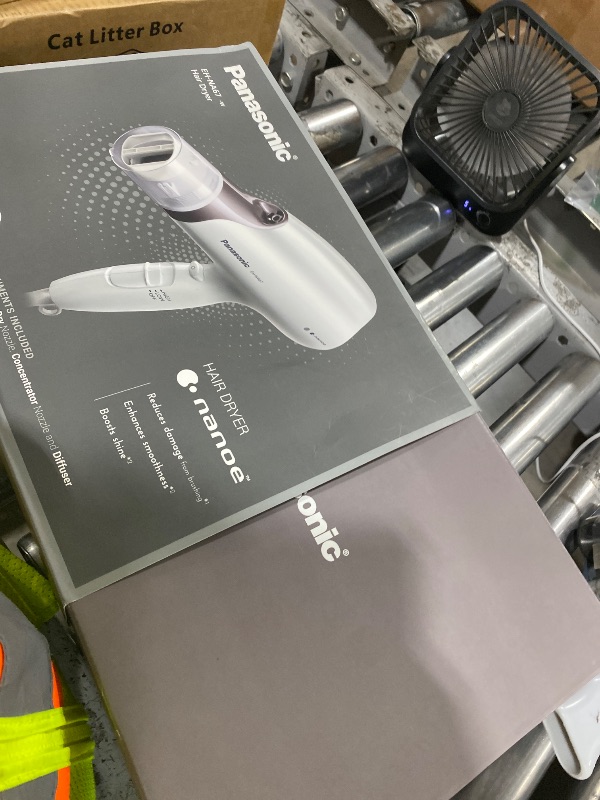 Photo 1 of Panasonic Nanoe Salon Hair Dryer with Oscillating Quickdry Nozzle, Blow Dryer with Diffuser and Concentrator Attachments, 3 Speed Heat Settings for Easy Styling and Healthy Hair - EH-NA67-W (White)