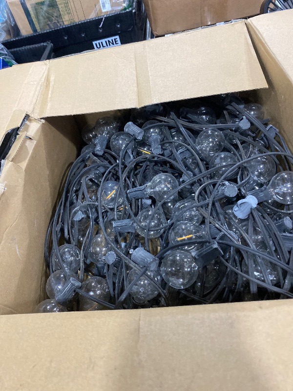 Photo 1 of Svater Outdoor String Lights 300 FT, Patio Lights for Outside with Shatterproof Bulbs, Waterproof IP65 Commercial Hanging Light for Backyard Porch Balcony Bistro Party 3X100 FT