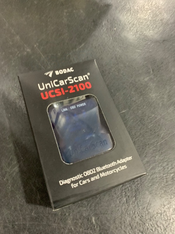 Photo 1 of UniCarScan UCSI-2100 OBD2 Bluetooth 4.0 Scanner for BimmerCode & MotoScan, Works with iOS, Android & Windows