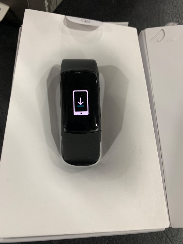 Photo 1 of Fitbit Charge 6 Fitness Tracker with Google Apps - Heart Rate on Exercise Equipment - 3-Month Google Health Premium Membership Included - Health Tools - Obsidian/Black - Small&Large Bands Included