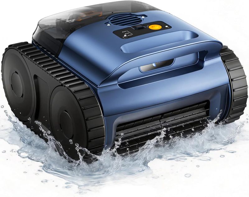 Photo 1 of [2026 Release] Automatic Robotic Pool Vacuum for Inground & Above Ground Pools, Wall Climbing Pool Vacuum Cleaner, Cleans Floor, Walls, Waterline, Drain & Skimmer up to 2150 Sq. Ft., 190 Min
