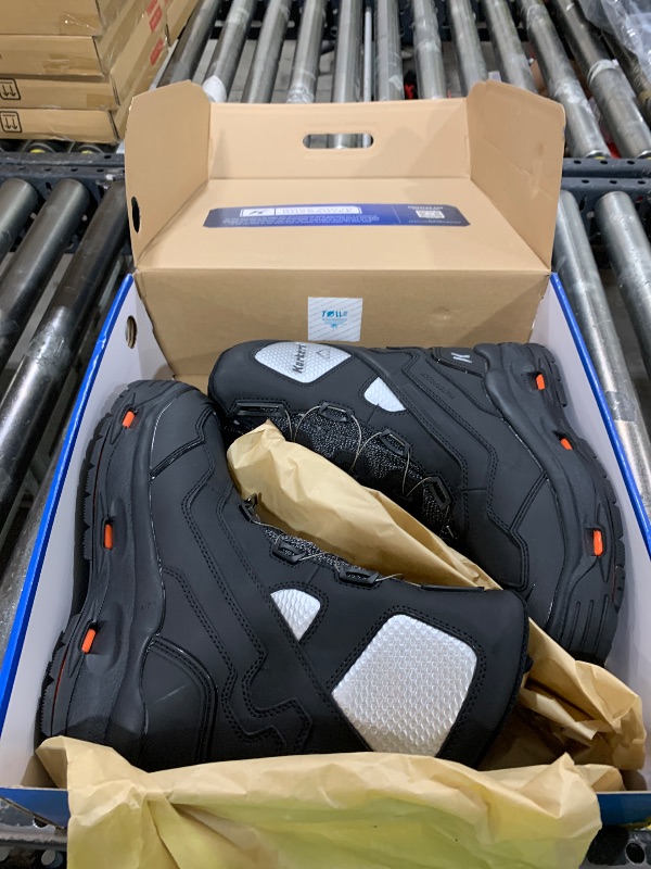Photo 1 of KORKERS Men Polar Vortex 1200 w/SnowTrac Sole, Color: Black/Silver, Size: 9 (OB9901BK-09)