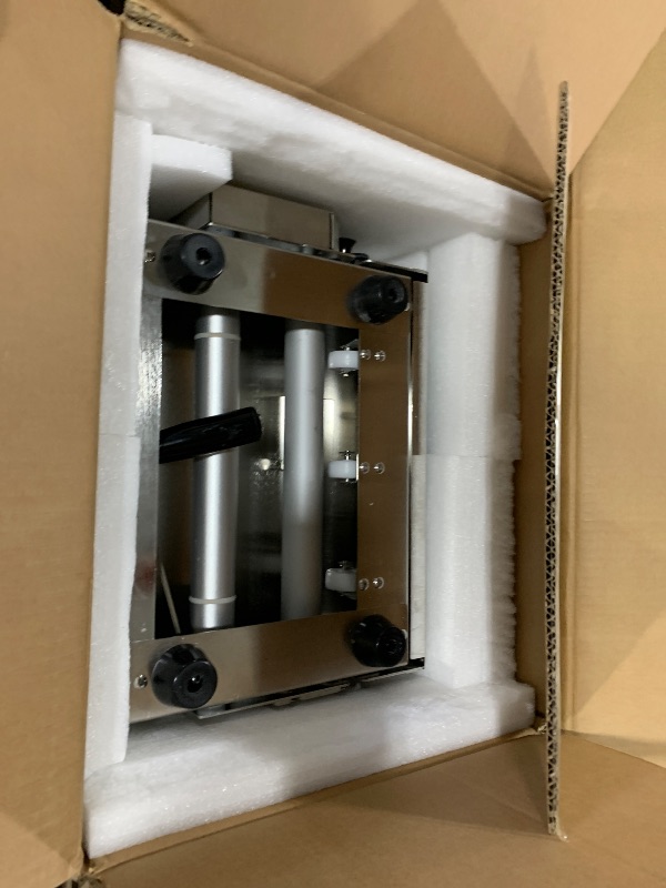 Photo 1 of Folding Dough Sheeter (12")?Folding Dough Rolling Machine?Manual Dough Sheeter?Dough Sheeter Machine For Home?Stainless Steel Dough Machine With 55 Adjustable Thicknesses,(1 Scrolling Panel)