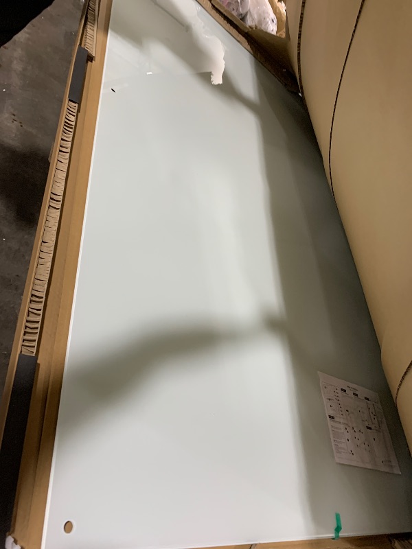 Photo 1 of Glass Whiteboard 6'x 4', Magnetic Dry Erase Board, Large Framless Glass White Board for Wall Office School Home