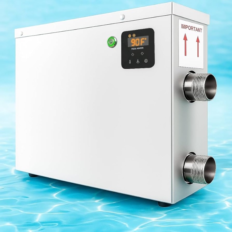 Photo 1 of Electric Pool Heater for Inground & Above Ground Pools 11KW 220V, Hot Tub Heaters with Digital Touch Screen, SPA Water Thermostat Swimming Pool Warmer