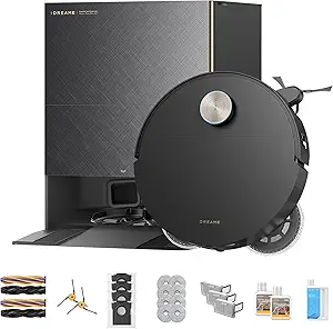 Photo 1 of DREAME X60 Max Ultra Complete Robot Vacuum and Mop, Upgraded from X50 Series, 3.13in (7.95cm) Ultra-Thin Design, 35,000Pa Suction, Self Emptying&Refilling, Mop Self-Cleaning, 280+ Obstacle Avoidance