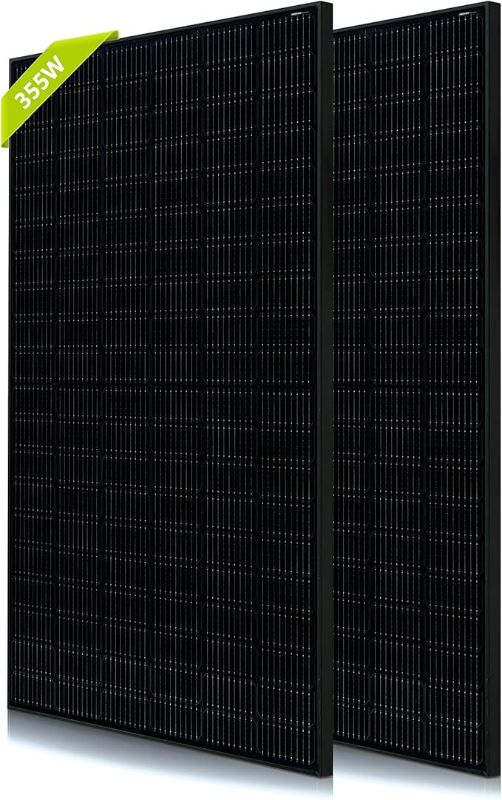 Photo 1 of 720W (2×360W) Solar Panels for 12/24 Volt System, High-Efficiency Half Cell Monocrystalline PV Module Power Charger for RV Marine Rooftop Farm Battery and Other Off-Grid Applications
