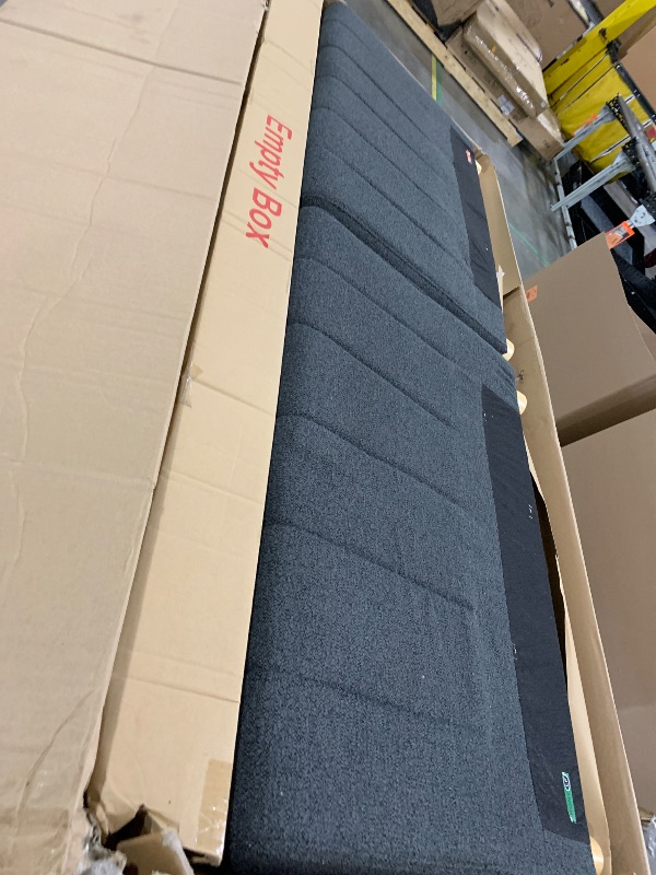 Photo 1 of Serta Galway 91.7" Convertible Sleeper Sofa, Queen Size, Wall-Hugging Dreamglide Mechanism, Dreamcoil Comfort, Boucle Fabric, Charcoal