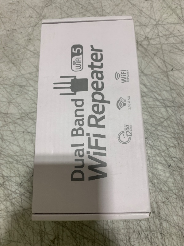 Photo 1 of WiFi Extender Signal Booster 1200Mbps, Long Range Extender for Home and Outdoor, 12880 Sq.Ft Range, 105-Device Compatibility, Easy Setup, WiFi Extender