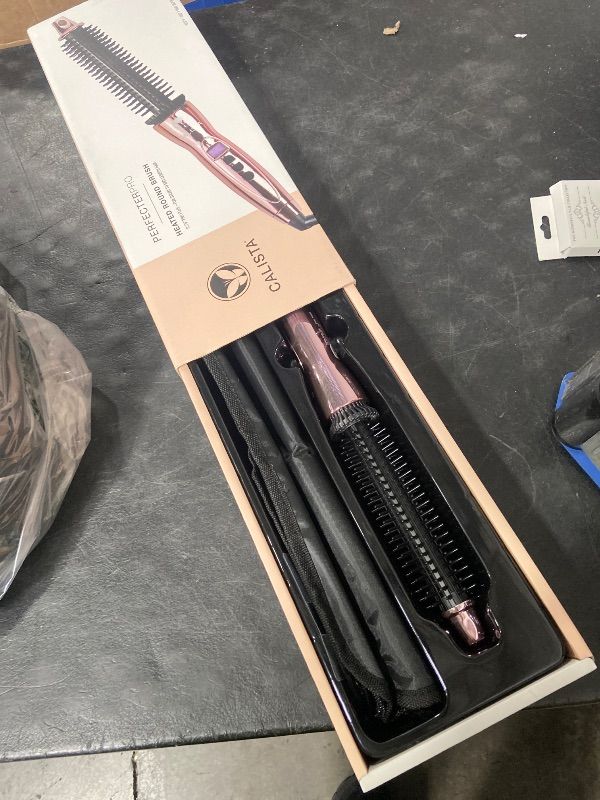 Photo 1 of Calista Perfecter Pro Heated Round Brush - Thermal, Hot Styling Brush, For Women, 0.75 Inch, Rose Gold, Adjustable Temp & Dual Voltage