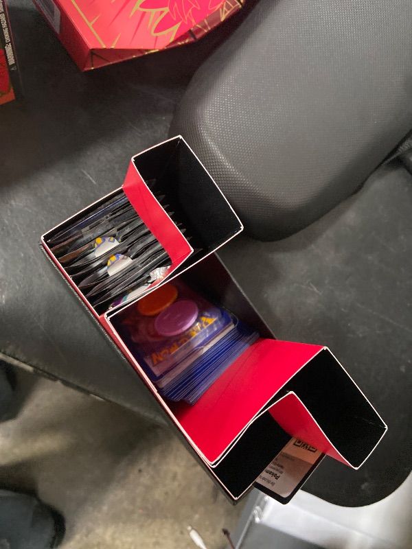 View 3 of Pokemon TCG: Scarlet and Violet Elite Trainer Box - Koraidon Red (1 Full Art Promo Card, 9 Boosters and Premium Accessories)