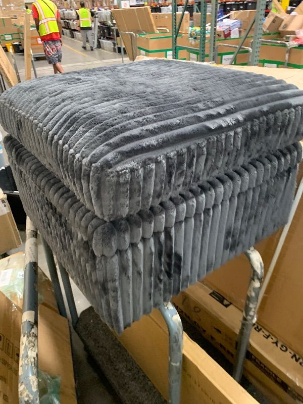 Photo 1 of GENERIC GREY CLOUD SOFA AND OTTOMAN BOXES ABCD