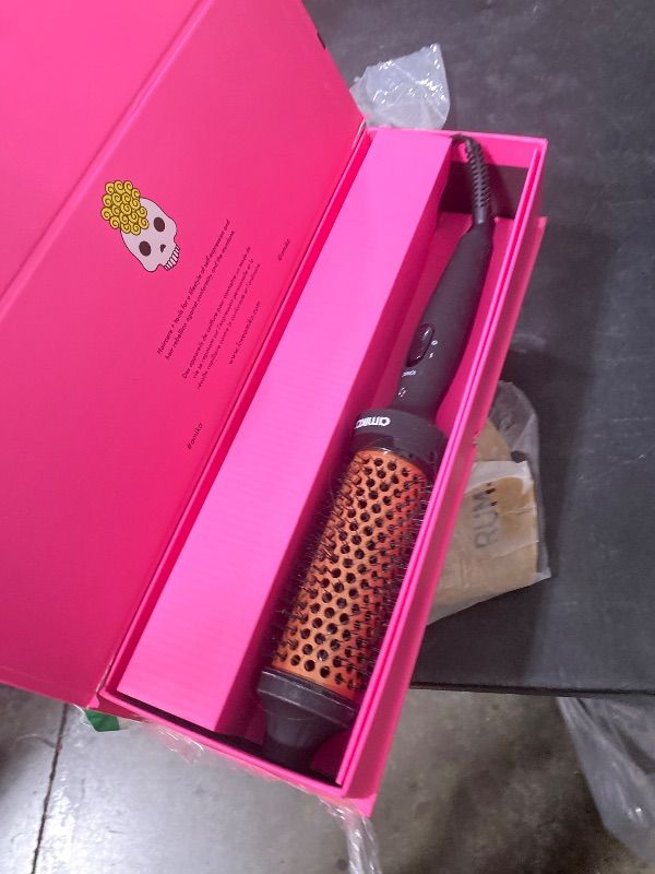 Photo 1 of amika blowout babe thermal ionic hairbrush – ionic ceramic round hot styling brush for smoothing & volume, add shine & tame frizz (barrel 1.5?) – styling tool (black)