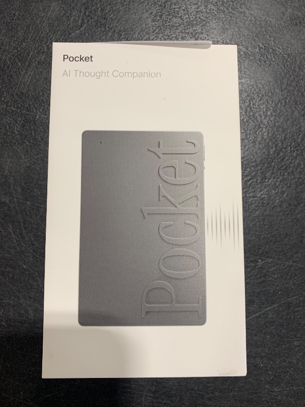 Photo 1 of Pocket AI Voice Recorder & Smart Assistant – Auto Transcription, Summaries & Action Items – AI Note Taker for Meetings, Calls & Productivity - Space Grey