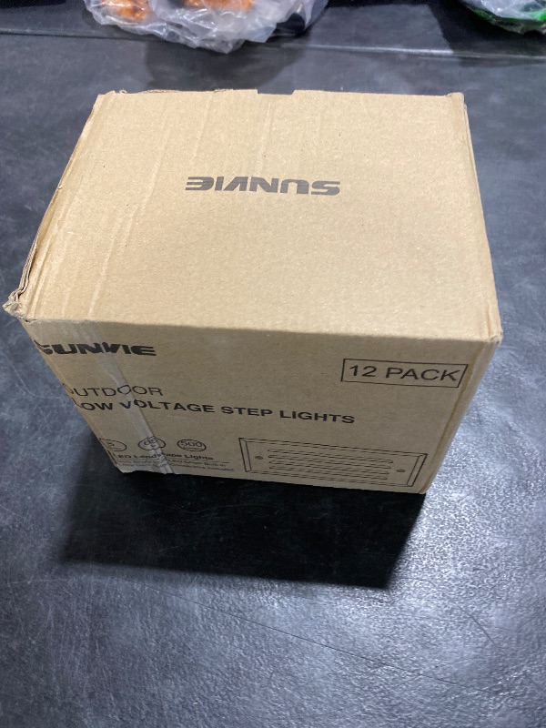 Photo 1 of SUNVIE LED Low Voltage Step Lights 3000k Step Light Outdoor 5W Low Voltage Deck Lights with Horizontal Louver Faceplate Deck Stair Light for Stairs Fence Post Fastlock2 Connectors Included, 12 Pack1081921705

