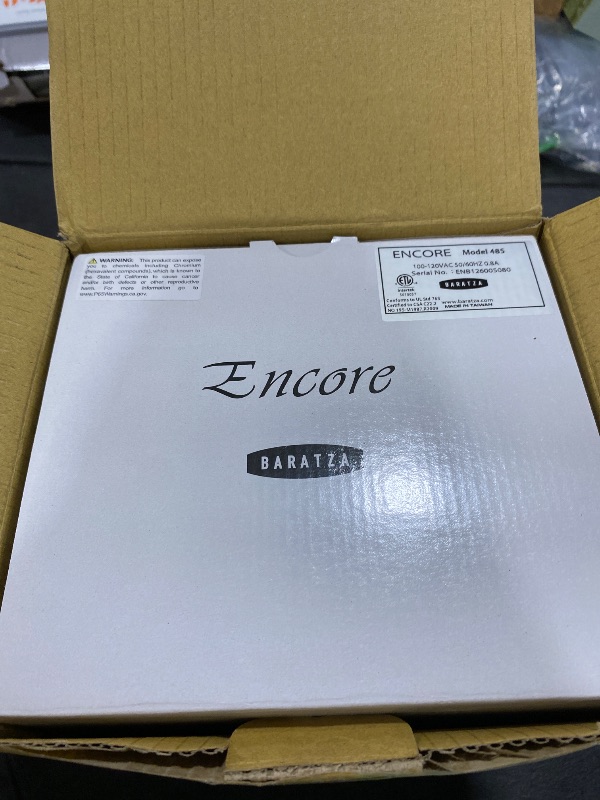Photo 1 of Baratza Encore Coffee Grinder ZCG485BLK, Black