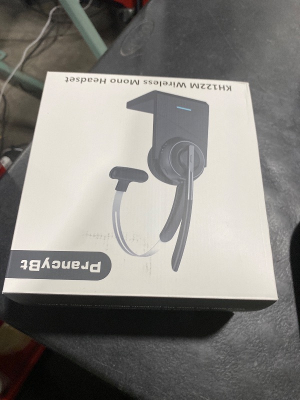 Photo 1 of Bluetooth Headset, Wireless Headset with Microphone for PC, V5.2 Computer Headset with Noise Cancelling Mic, USB Dongle, Charging Base & Mute Button for Work, Cell Phones, Computer (Black)