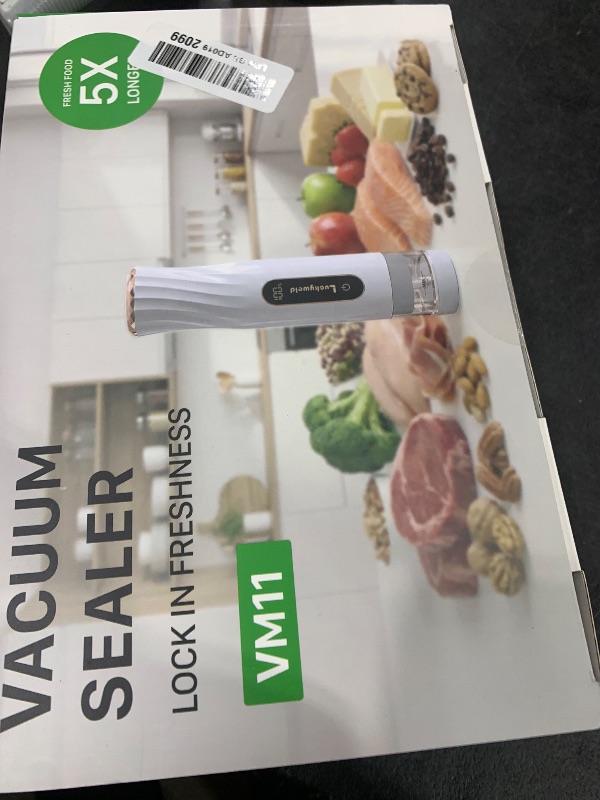 Photo 1 of LUCKYWELD Compact Vacuum Sealer for Food: Powerful Handheld Vacuum Sealer Machine & 30 Reusable Vacuum Bags, With LED Display & Detachable Water Tank, Portable Food Sealer, Seal Meal Saver