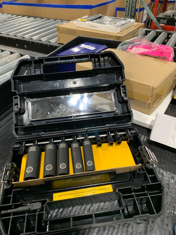Photo 1 of DeWalt Impact Socket Set 1/2 Drive, 10 Piece 1/4" to 1/2" Impact Socket Adapter Set (DW22812)