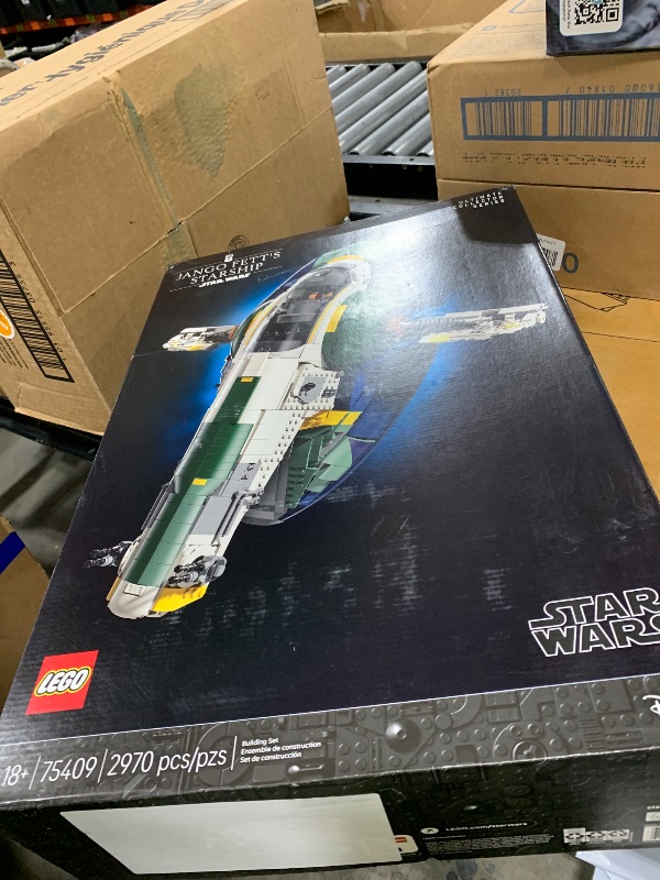 Photo 1 of LEGO Star Wars Jango Fett’s Firespray-Class Starship Building Set for Adults - Attack of The Clones Collectible Model Kit and Room Decor - DIY Gift Idea for Men, Women, & Any Fans, Ages 18+ - 75409