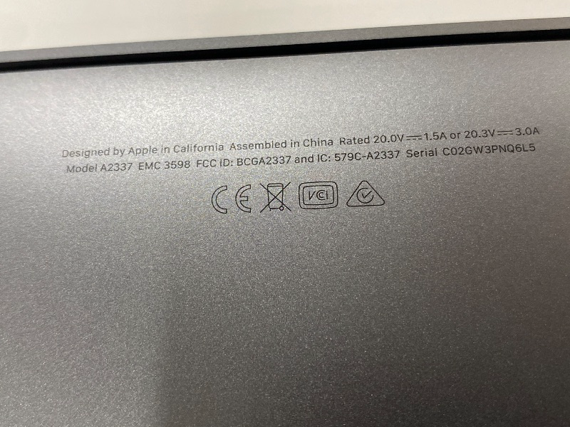 Photo 1 of USED / LOCKED  ---- Apple MacBook Air - 13" - M1 - 8 Core - 8 Core GPU - 8GB RAM - 512GB SSD - Space Grey