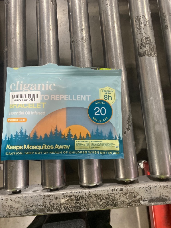 Photo 1 of Cliganic Mosquito Repellent Microfiber Bracelets (20 Pack) - for Adults and Kids, DEET Free Wristbands