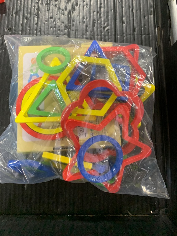 Photo 1 of AugToy Toddler Puzzles Montessori Toy Wooden Shape Sorting Puzzle Sensory Toy Toddler Activities Preschool Learning Educational Autistic Developmental 1 2 3 Year Old Girl Boy 1-3 Dementia Game Gift