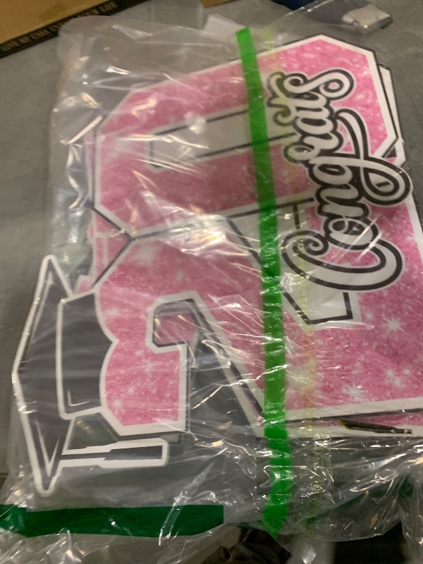 Photo 1 of Graduation Yard Sign Class of 2026 Decorations, 4pcs Pink and White Glittering Congrats Grad 2026 Lawn Yard Sign with Stakes for Girl High School College Indoor Outdoor Graduation Party Decor Supplies