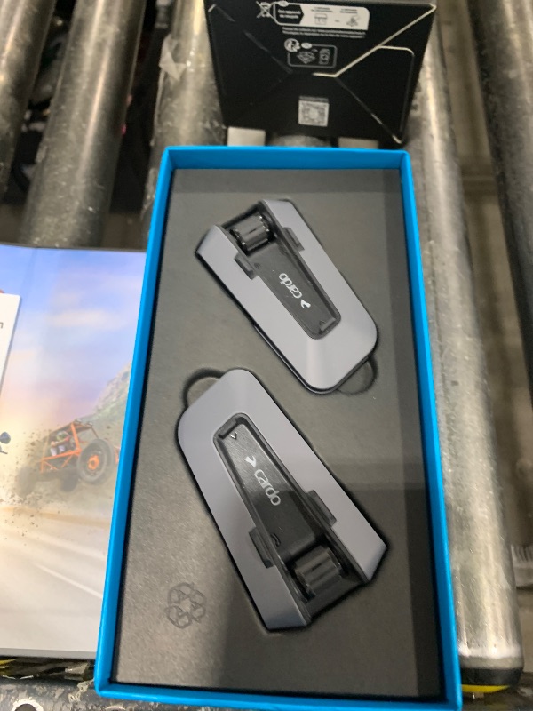 Photo 1 of Cardo PACKTALK Edge Motorcycle Bluetooth Communication System Headset Intercom - Dual Pack