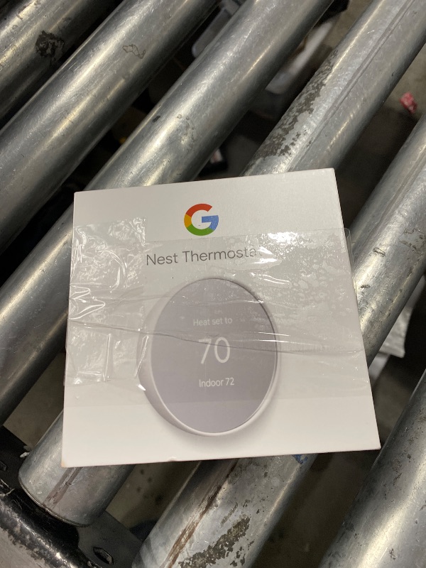 Photo 1 of Google Nest Thermostat - Smart Thermostat for Home - Programmable Wifi Thermostat - Snow
