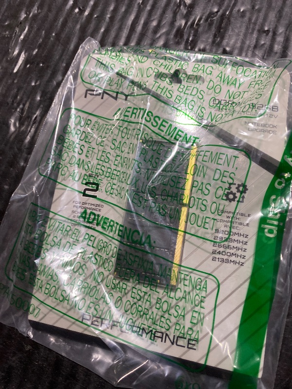 Photo 1 of PNY Performance 32GB DDR4 DRAM 3200MHz (PC4-25600) CL22 1.2V Dual Rank Notebook/Laptop (SODIMM) Computer Memory Kit – MN32GSD43200-TB