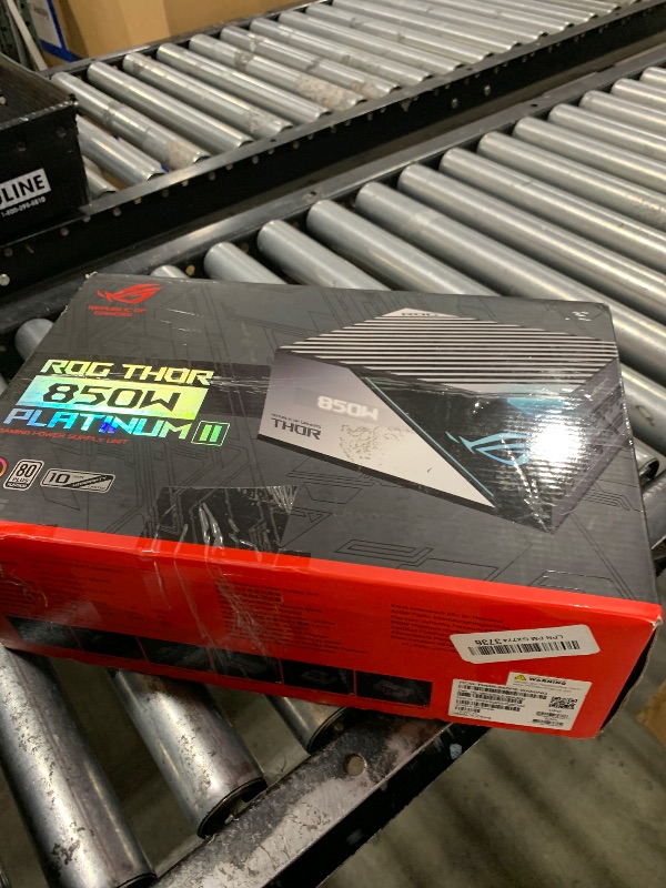Photo 1 of ASUS ROG Thor 850W Platinum II (Fully Modular Power Supply, 80+ Platinum, Lambda A++ Certified, ROG heatsinks, 135mm PWM Fan, 0dB Mode, OLED Panel, Sleeved Cables, Aura Sync, 10 Year Warranty)