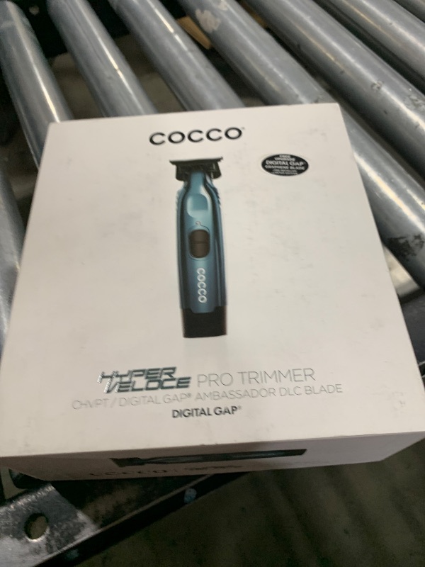 Photo 1 of Cocco Hyper Veloce Pro Trimmer, Digital Gap Graphene Blade Edger, High-Torque Brushless BLDC Motor, Cordless, All-Metal Design, Lithium-Ion Battery, Charging Base Included, Dark Teal
