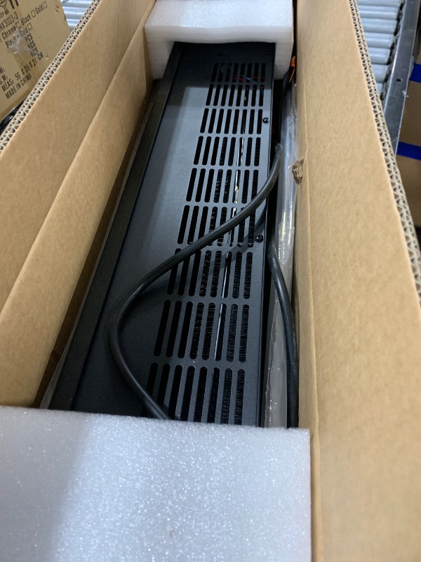 Photo 1 of Oylus Baseboard Heater with Fireplace - 1500W Electric Fireplace Heater with Realistic 3D Flame Effect, Adjustable Thermostat Space Heater for Large Room, Office&Bedroom, Tip-Over&Overheat Protection