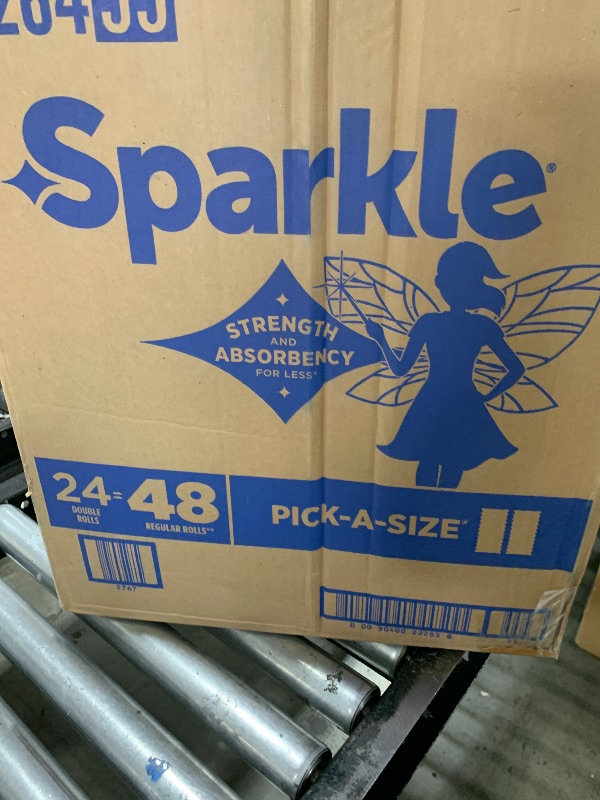 Photo 1 of Sparkle Pick-A-Size Paper Towels, 24 Double Rolls (2,640 Sheets Total) - Strong 2-Ply Towels for Kitchen Cleanup