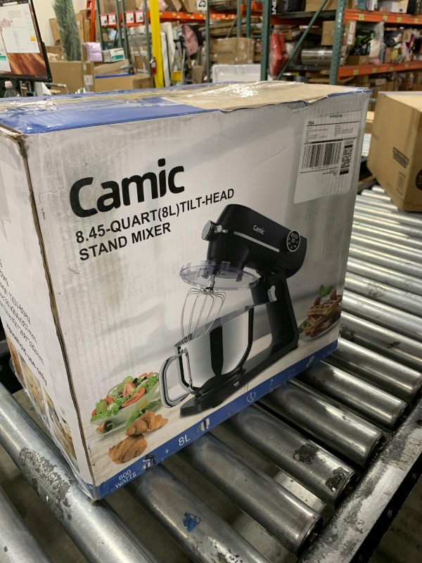 Photo 1 of 8.45 QT All Metal Stand Mixer,10 Speed Large Capacity Kitchen Mixer with Digital Timer & Tilt-Head, Electric Mixer with Whisk Dough Hook Mixing Beater for Baking,Cakes,Cookie,Bread,Salad(Silver)