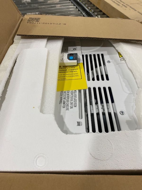 Photo 1 of Whirlpool 12,000 BTU 230V Window Air Conditioner with Supplemental Heat, Window Mounted AC Unit with Heater for Apartment, Living Room, Bedroom, Rooms up to 550 Square Feet