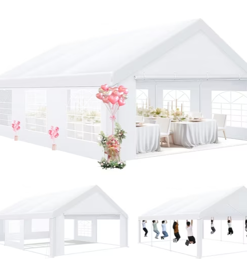 Photo 1 of COBIZ Party Tent Heavy Duty, Wedding Tent, Event Tents for Parties, Carpas para Fiestas with Removable Sidewalls - stock photo for reference 