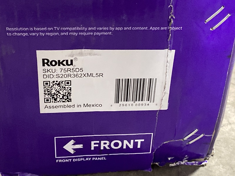 Photo 1 of Roku Smart TV 2026 – 75-Inch Select Series, 4K QLED TV – Roku TV with Voice Remote – Flat Screen QLED Television with Wi-Fi for Streaming Live Local News, Sports, & Movies – Bluetooth Headphone Mode