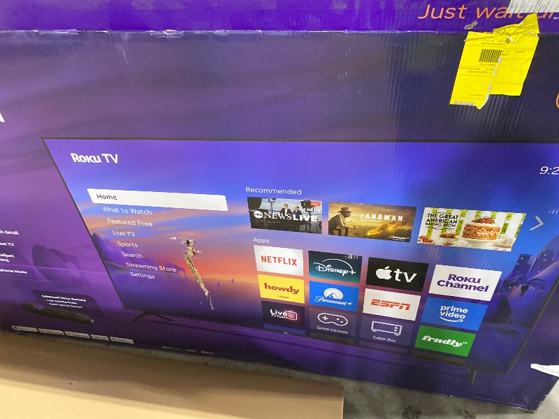Photo 1 of Roku Smart TV 2026 – 75-Inch Select Series, 4K QLED TV – Roku TV with Voice Remote – Flat Screen QLED Television with Wi-Fi for Streaming Live Local News, Sports, & Movies – Bluetooth Headphone Mode