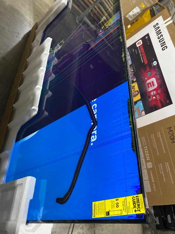 Photo 1 of Samsung 75-Inch Class Mini LED M70H Series Samsung Vision AI Companion Smart TV (2026 Model, 75M70H) Mini LED Processor 4K, Pure Spectrum Color, Motion Xcelerator + DLG 120Hz SALVAGE FOR PARTS ONLY