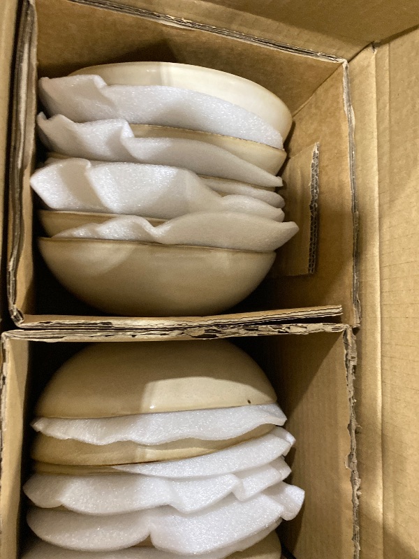 Photo 1 of AmorArc Ceramic Dinnerware Sets,Handmade Reactive Glaze Stoneware Plates and Bowls Sets,Highly Scratch Resistant | Dishwasher & Microwave Safe Dishes Set,Service for 12 (36pc)