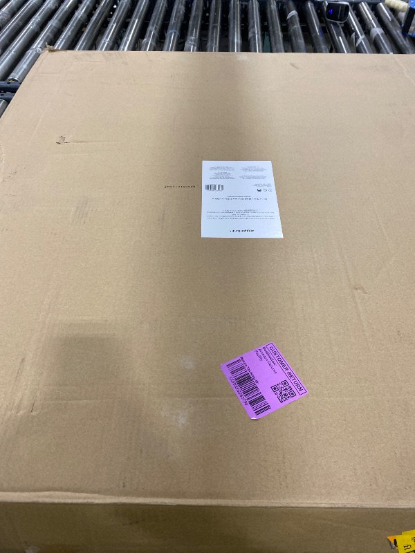 Photo 1 of Amazon Basics Bed Frame with Storage, Foldable Metal Platform, Sturdy Steel, No Box Spring Needed, 14 inches High, Tool-Free Easy Assembly, Noise-Free, King Size, Black