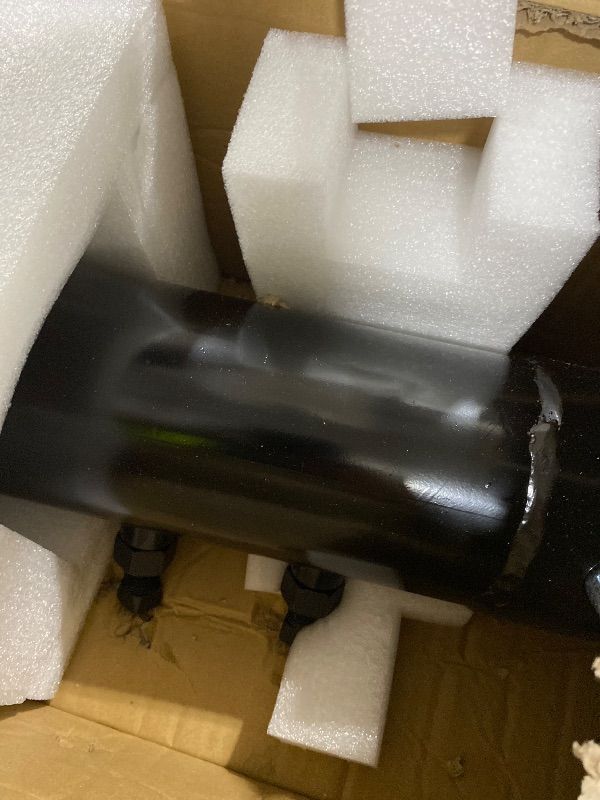 Photo 1 of 30,000 lbs Heavy Duty Round Tube Gooseneck Trailer Coupler, 2-5/16" Ball Size, 8" Vertical Adjustment Range (30" to 38"), Heavy-Duty Gooseneck Hitch with Load Pin for Horse & Flatbed Trailers, Black