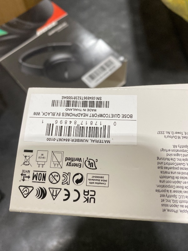View 3 of Bose QuietComfort Headphones - Wireless Bluetooth Headphones, Active Over Ear Noise Cancelling and Mic, USB-C Charging, Deep Bass, Up to 24 Hours of Playtime, Black