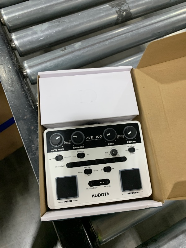 Photo 1 of AVE-100 Vocal Effects Processor with Auto Pitch Correction/Harmony/Echo/Reverb, Smart Anti-Feedback & VocalErase OTG Recording Vocal Processor for Live Singing Streaming Home Studio