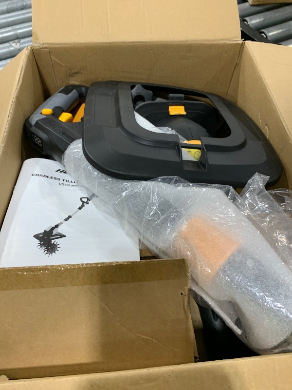 Photo 1 of HEINPRO Cordless Tiller Cultivator Compatible with Dewalt 20V MAX Battery, 9In Tilling Width & 7In Depth Electric Tiller for Gardening, 360RPM Rototillers for Garden Cultivator (Tool Only)