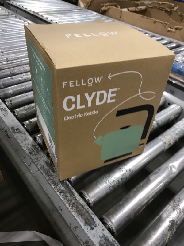 Photo 1 of Fellow Clyde Electric Kettle - 1.5 Liter Capacity - Modern Twist On Stovetop Design, All-Purpose, Stainless Steel - Warm Water for Ramen, Oatmeal, Tea, Coffee & more - Large Capacity - Smoke Green
